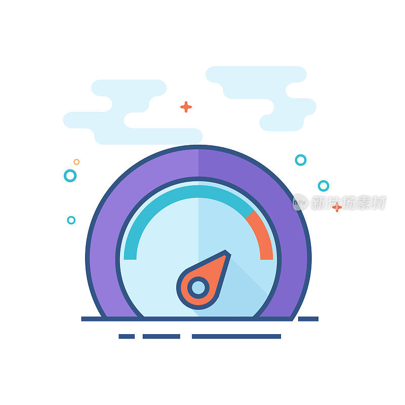 Flat Color Icon - Dashboard